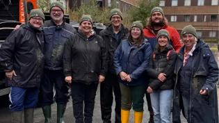 Volunteers at Restoration Forth project