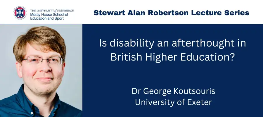 Photo of speaker, Dr George Koutsouris, plus lecture title
