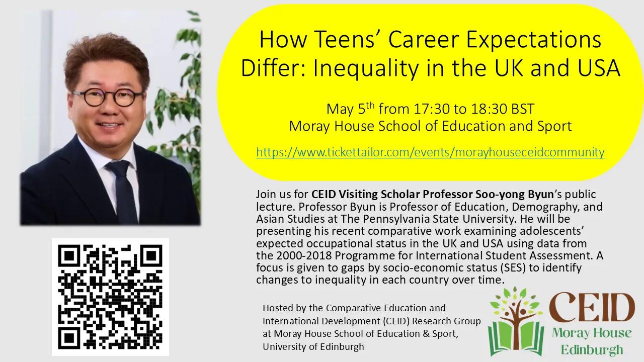 Career expectations event poster