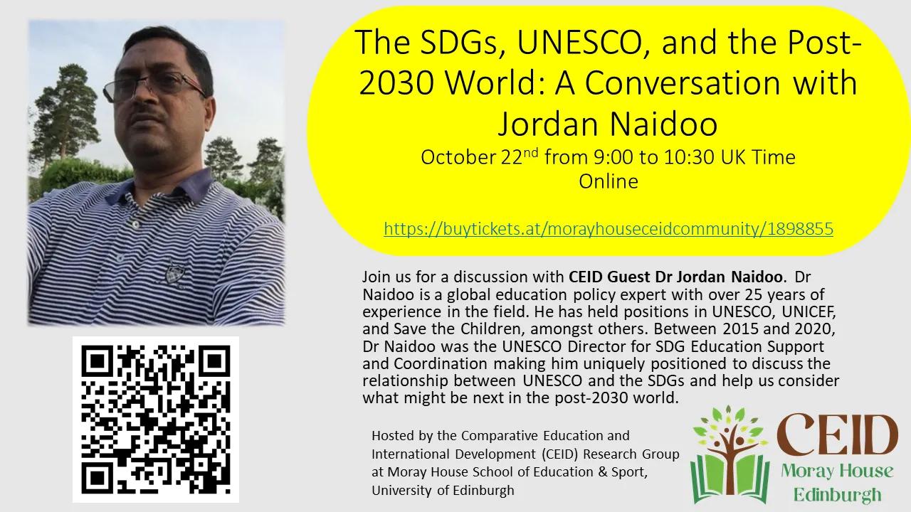 Naidoo event poster